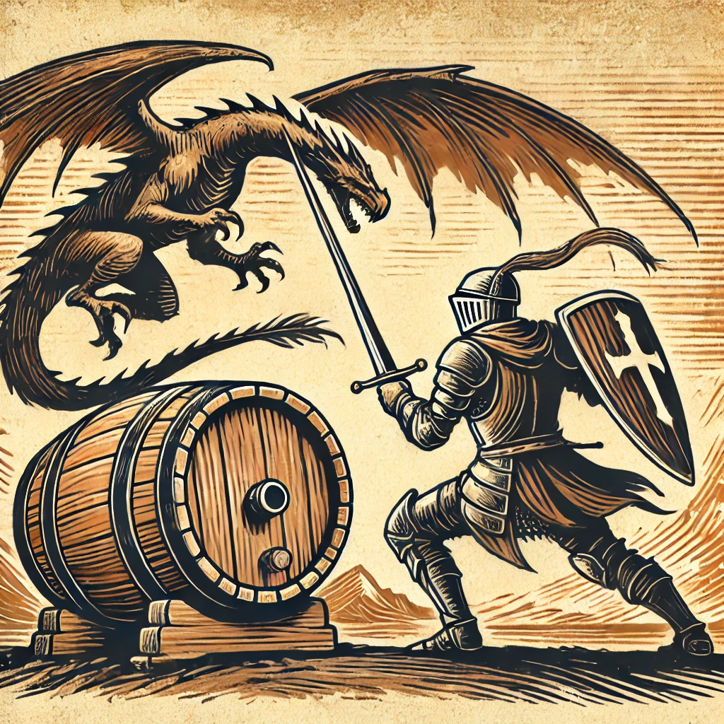 St. Georg im Kampf gegen den Drachen - Eisenacher Stadtpatron